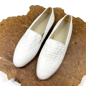 Picture of Miss Loafers, White Crocodile