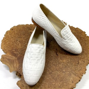 Picture of Miss Loafers, White Crocodile