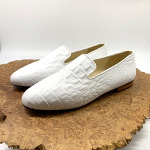 Picture of Miss Loafers, White Crocodile