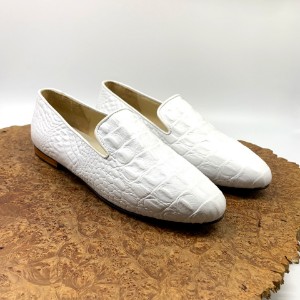 Picture of Miss Loafers, White Crocodile