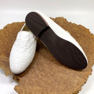 Picture of Miss Loafers, White Crocodile