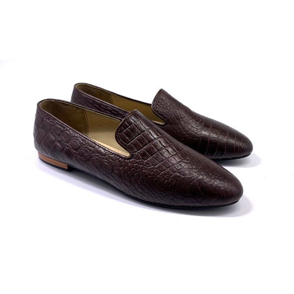 Picture of Miss Loafers, Brown Crocodile